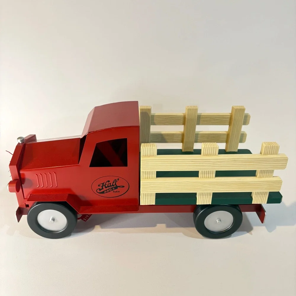 Hallmark Holiday Truck Hall Bro's Farm Red Vintage Christmas Decor New With Tag